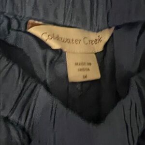 Coldwater Creek Deep Blue elastic wide leg pants